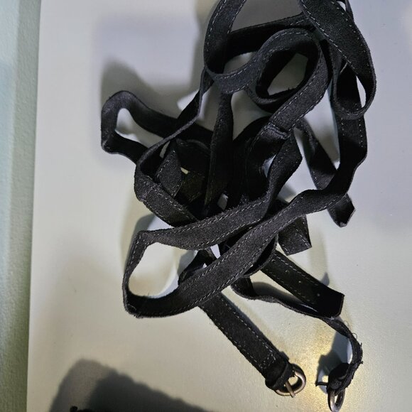 Aldo | Black Suede and Wool Flat and Slouchy Customizable Boots - Picture 9 of 12